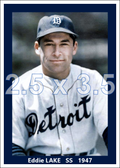 Eddie Lake - 1947 Detroit Tigers - choose a size & style