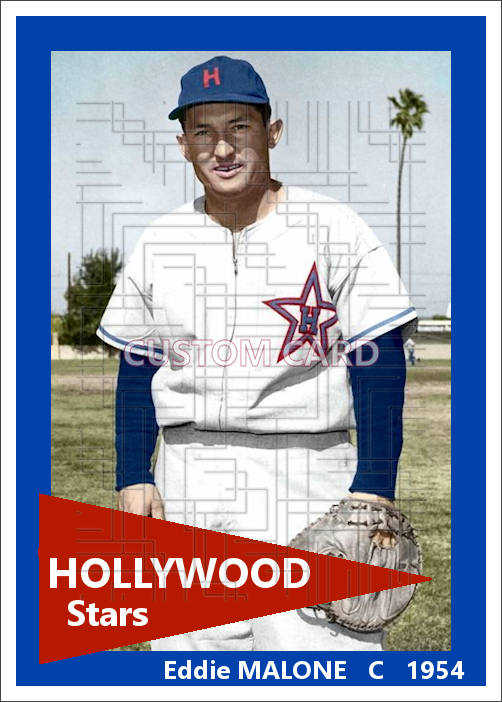 Eddie Malone - 1954 Hollywood Stars - choose a size & style