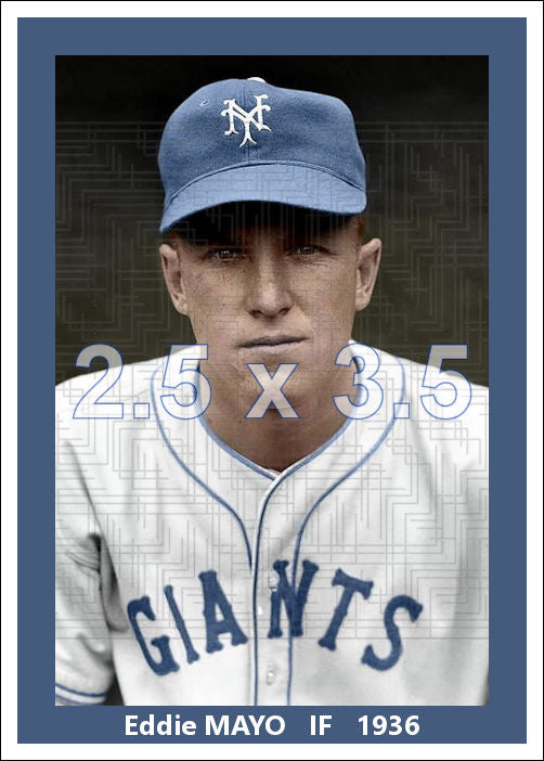 Eddie Mayo - 1936 New York Giants - choose a size & style