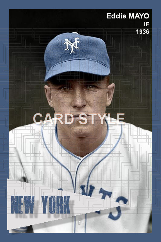 Eddie Mayo - 1936 New York Giants - choose a size & style