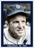 Eddie Mayo - 1945 Detroit Tigers - choose a size & style