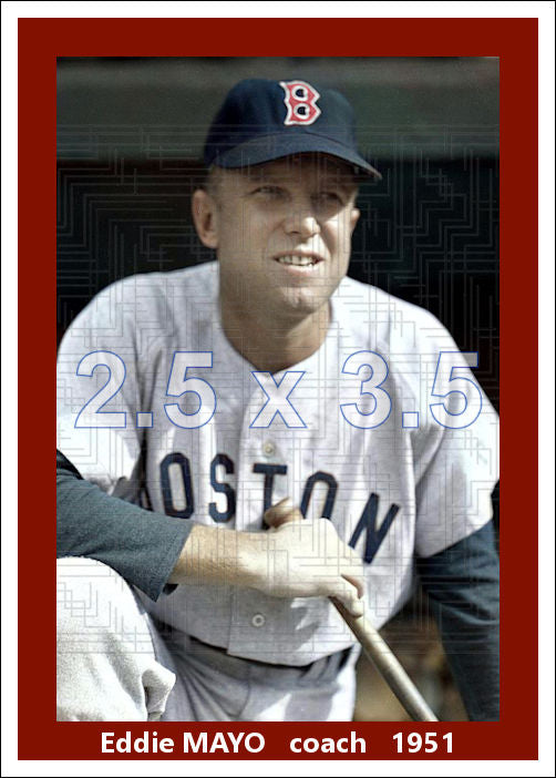 Eddie Mayo - 1951 Boston Red Sox - choose a size & style