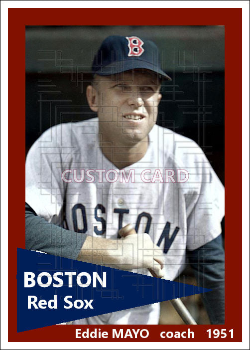 Eddie Mayo - 1951 Boston Red Sox - choose a size & style