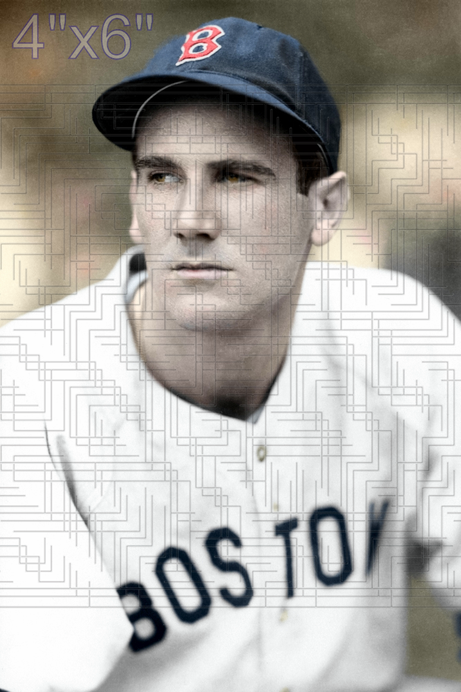 Eddie McGah - 1946-47 Boston Red Sox - choose a size & style