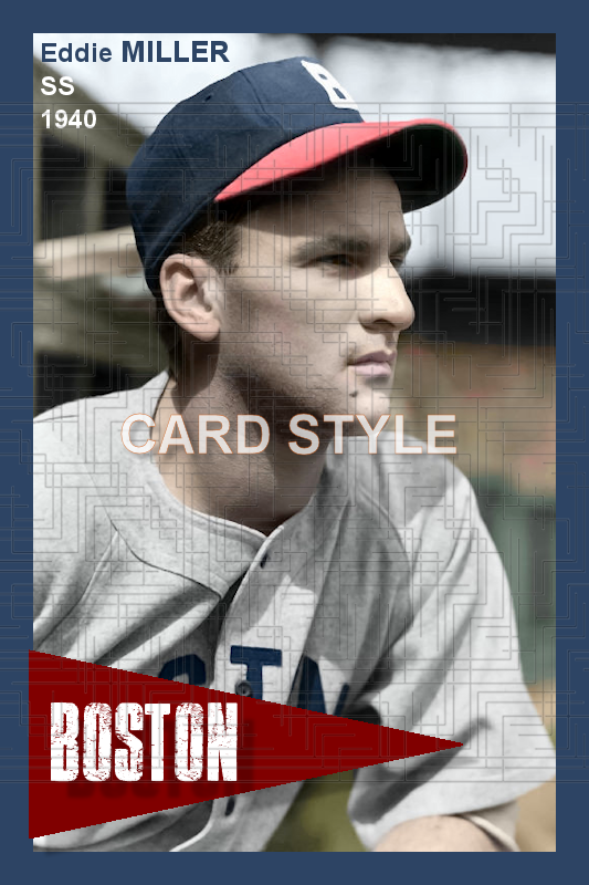 Eddie Miller - 1940 Boston Bees - choose a size & style