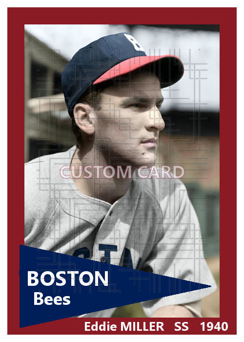 Eddie Miller - 1940 Boston Bees - choose a size & style