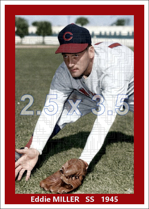 Eddie Miller - 1945 Cincinnati Reds - choose a size & style
