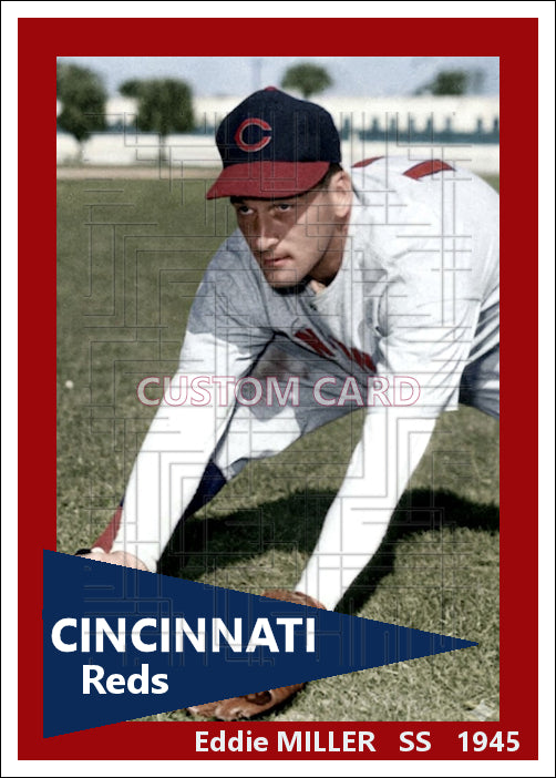 Eddie Miller - 1945 Cincinnati Reds - choose a size & style