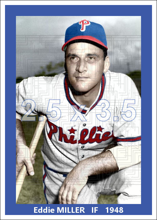 Eddie Miller - 1948 Philadelphia Phillies - choose a size & style