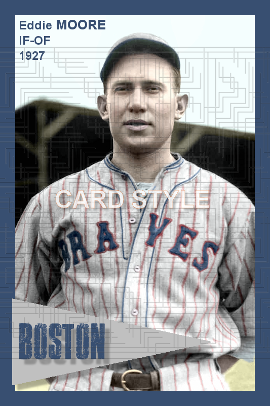 Eddie Moore - 1927 Boston Braves - choose a size & style