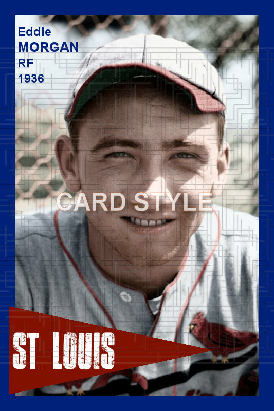 Eddie Morgan - 1936 St. Louis Cardinals - choose a size & style