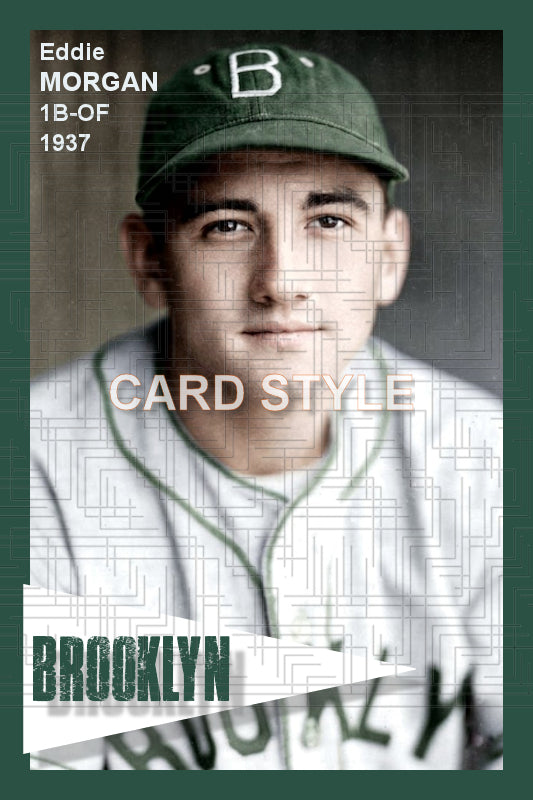 Eddie Morgan - 1937 Brooklyn Dodgers - choose a size & style