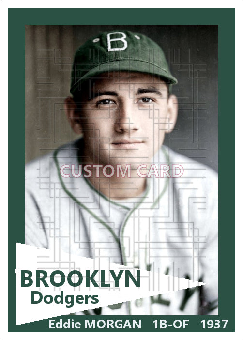 Eddie Morgan - 1937 Brooklyn Dodgers - choose a size & style