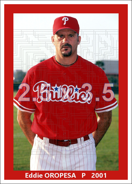 Eddie Oropesa - 2001 Philadelphia Phillies - choose a size & style