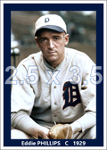 Eddie Phillips - 1929 Detroit Tigers - choose a size & style