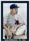 Eddie Robinson - 1950 Washington Senators - choose a size & style