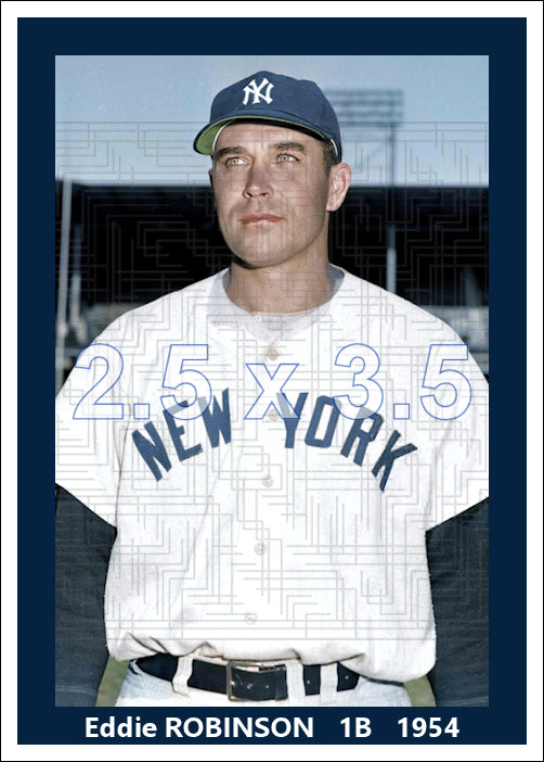 Eddie Robinson - 1954 New York Yankees - choose a size & style