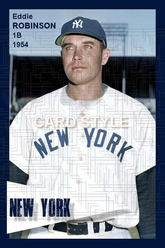 Eddie Robinson - 1954 New York Yankees - choose a size & style