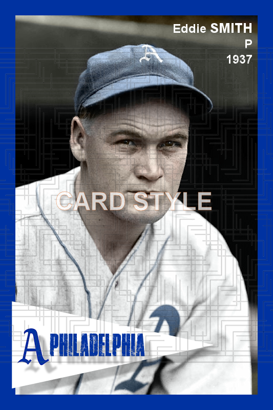 Eddie Smith - 1937 Philadelphia Athletics - choose a size & style