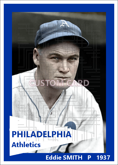 Eddie Smith - 1937 Philadelphia Athletics - choose a size & style