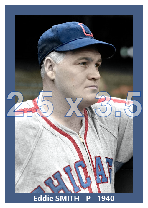 Eddie Smith - 1940 Chicago White Sox - choose a size & style