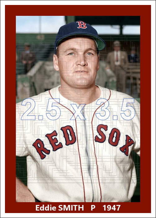 Eddie Smith - 1947 Boston Red Sox - choose a size & style