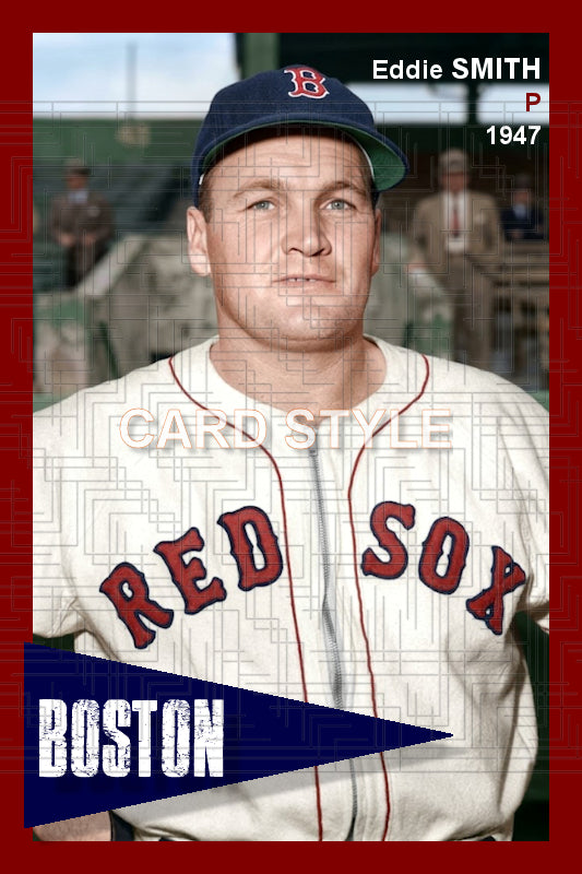 Eddie Smith - 1947 Boston Red Sox - choose a size & style