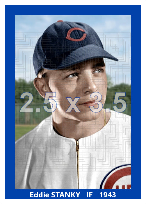 Eddie Stanky - 1943 Chicago Cubs - choose a size & style
