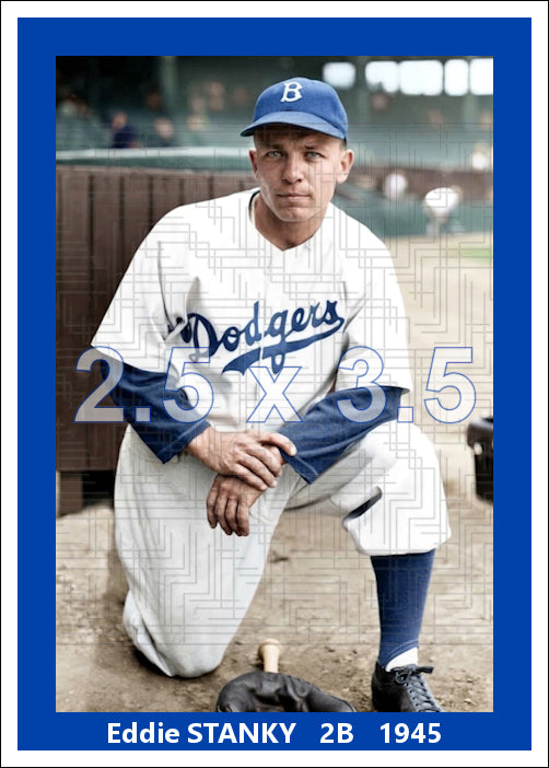 Eddie Stanky - 1945 Brooklyn Dodgers - choose a size & style