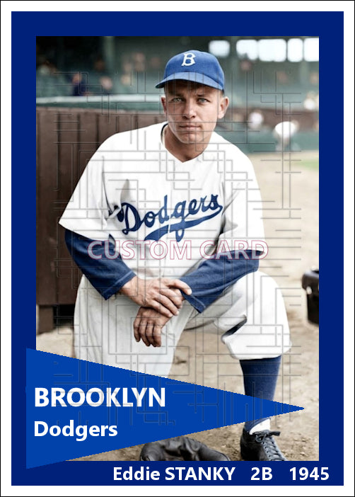 Eddie Stanky - 1945 Brooklyn Dodgers - choose a size & style