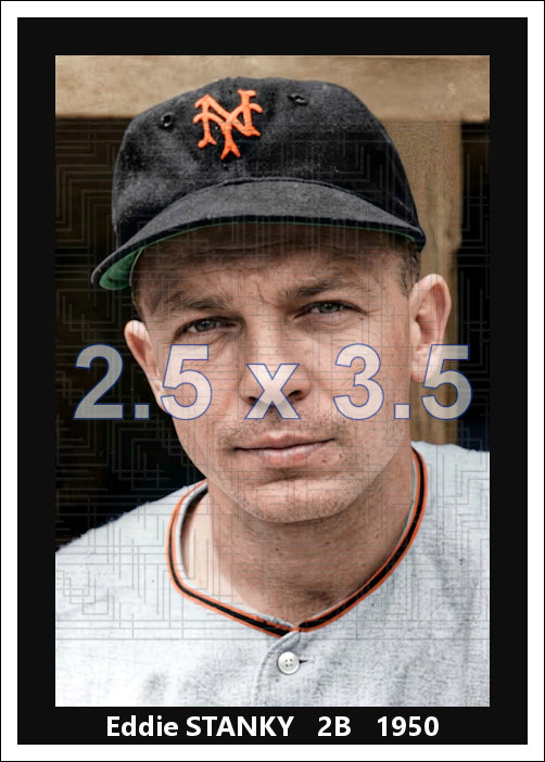 Eddie Stanky - 1950 New York Giants - choose a size & style