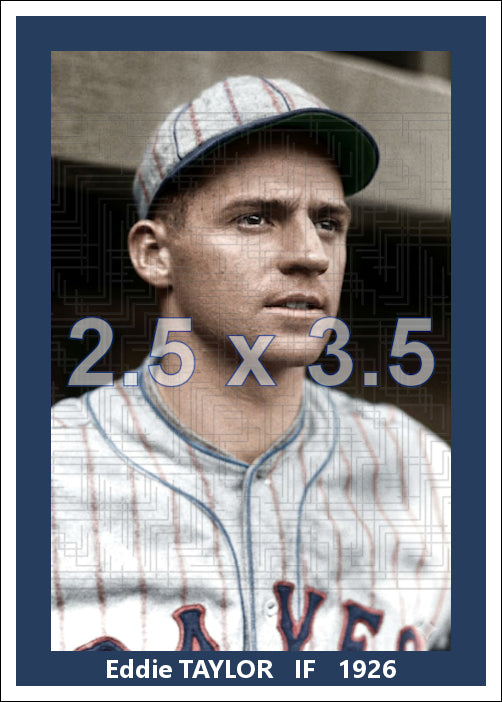 Eddie Taylor - 1926 Boston Braves - choose a size & style
