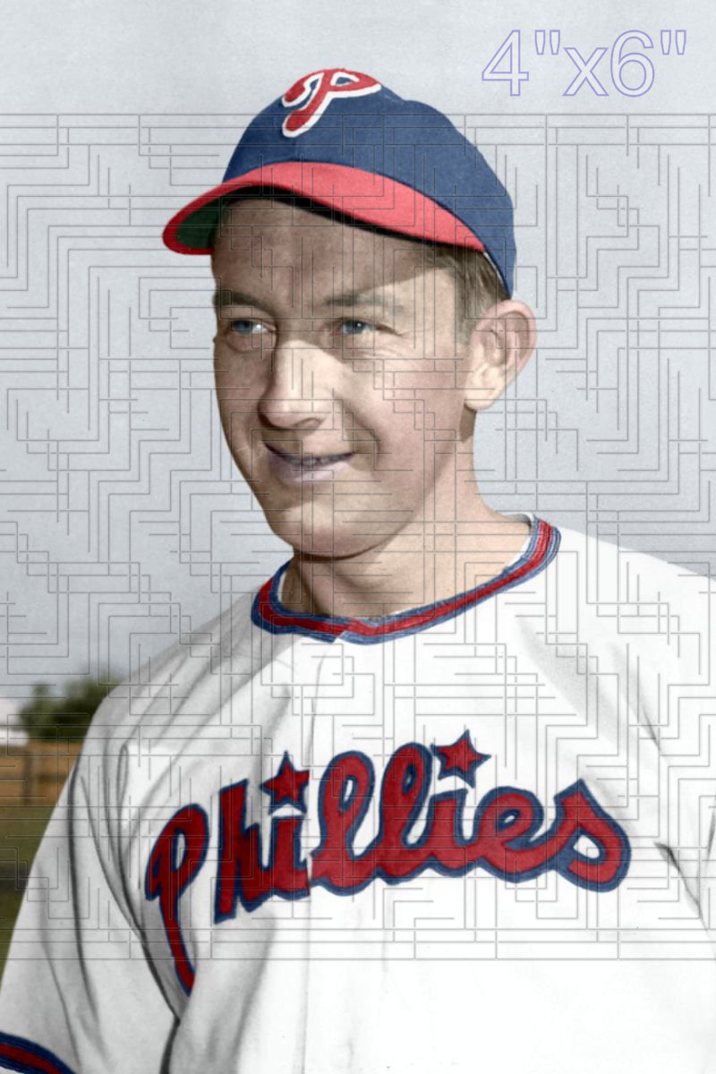 Eddie Waitkus - 1949 Philadelphia Phillies - choose a size & style