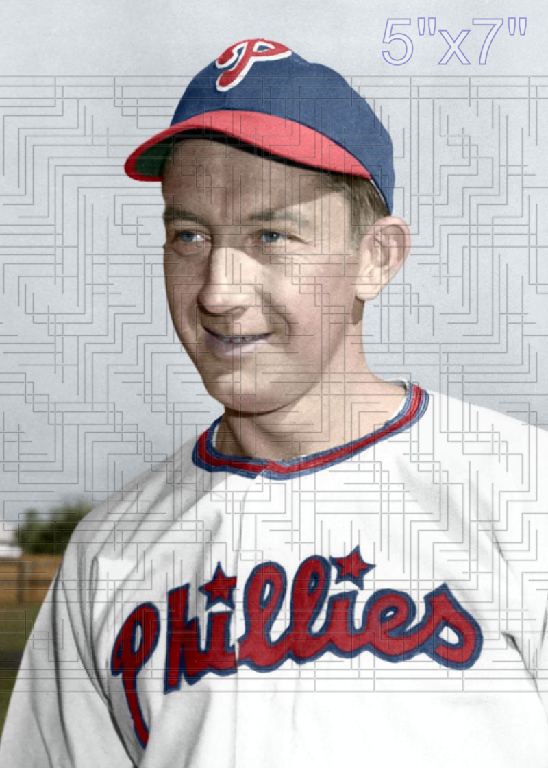 Eddie Waitkus - 1949 Philadelphia Phillies - choose a size & style