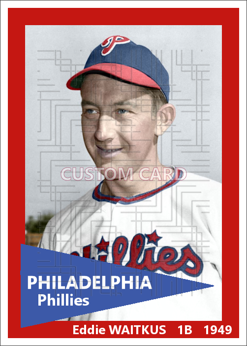 Eddie Waitkus - 1949 Philadelphia Phillies - choose a size & style