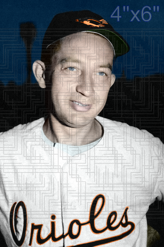 Eddie Waitkus - 1954 Baltimore Orioles - choose a size & style