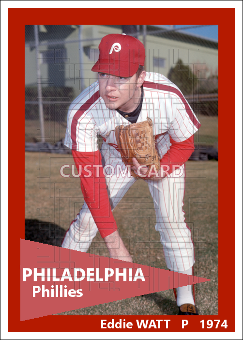 Eddie Watt - 1974 Philadelphia Phillies - choose a size & style