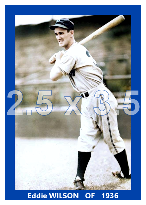 Eddie Wilson - 1936 Brooklyn Dodgers - choose a size & style