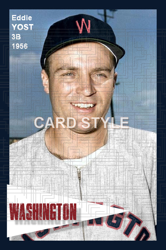 Eddie Yost - 1956 Washington Senators - choose a size & style