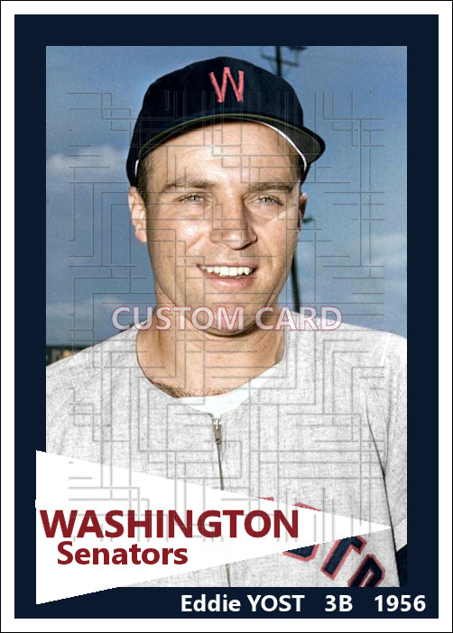 Eddie Yost - 1956 Washington Senators - choose a size & style