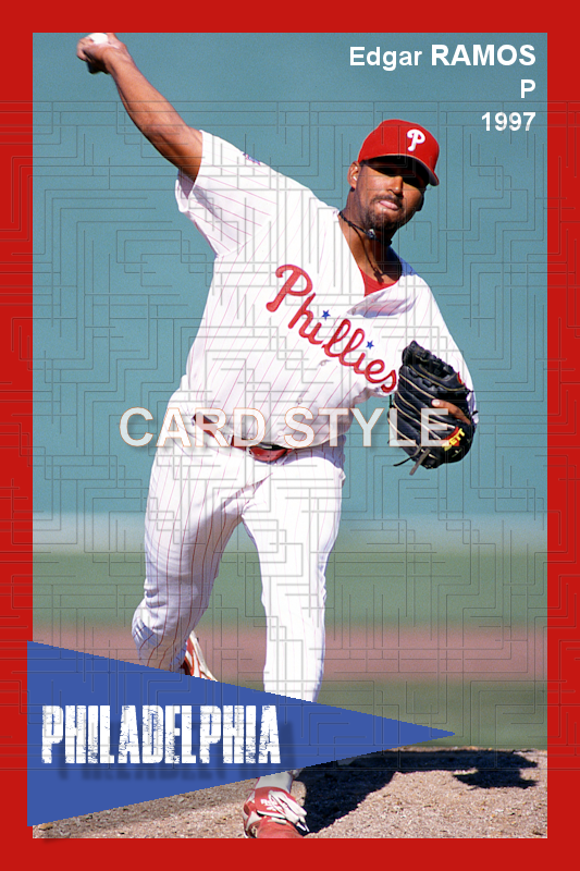 Edgar Ramos - 1997 Philadelphia Phillies - choose a size & style
