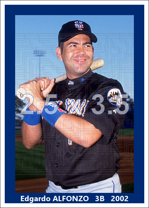 Edgardo Alfonzo - 2002 New York Mets - choose a size & style