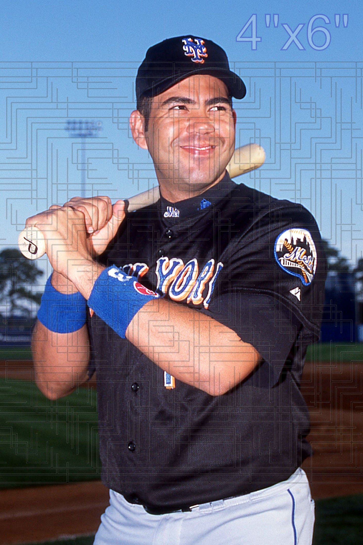 Edgardo Alfonzo - 2002 New York Mets - choose a size & style