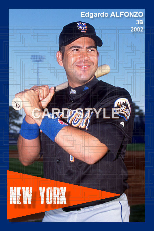 Edgardo Alfonzo - 2002 New York Mets - choose a size & style