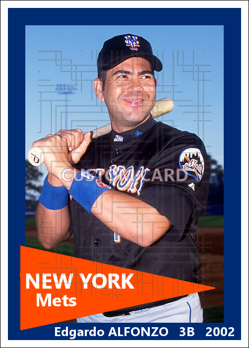 Edgardo Alfonzo - 2002 New York Mets - choose a size & style