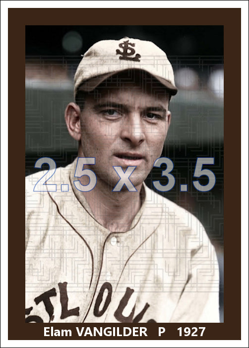 Elam Vangilder - 1927 St. Louis Browns - choose a size & style