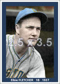 Elbie Fletcher - 1937 Boston Bees - choose a size & style