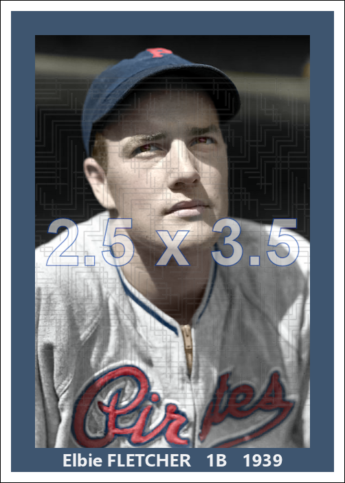 Elbie Fletcher - 1939 Pittsburgh Pirates - choose a size & style
