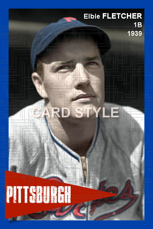 Elbie Fletcher - 1939 Pittsburgh Pirates - choose a size & style