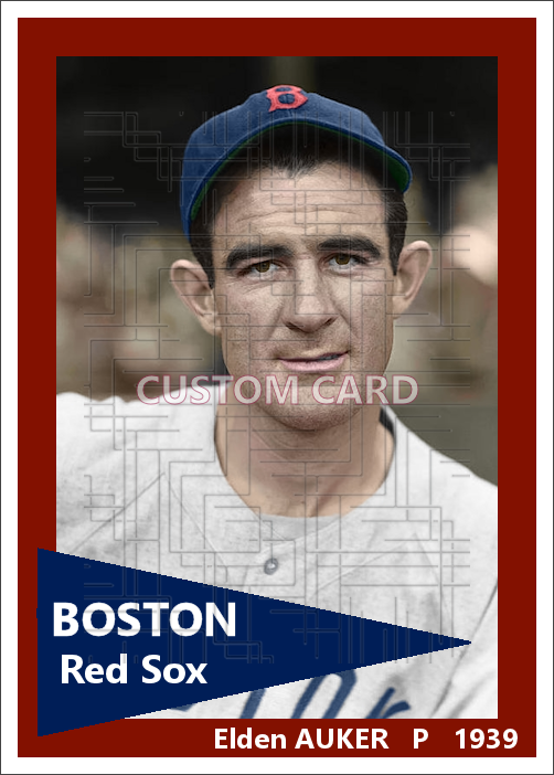 Elden Auker - 1939 Boston Red Sox - choose a size & style